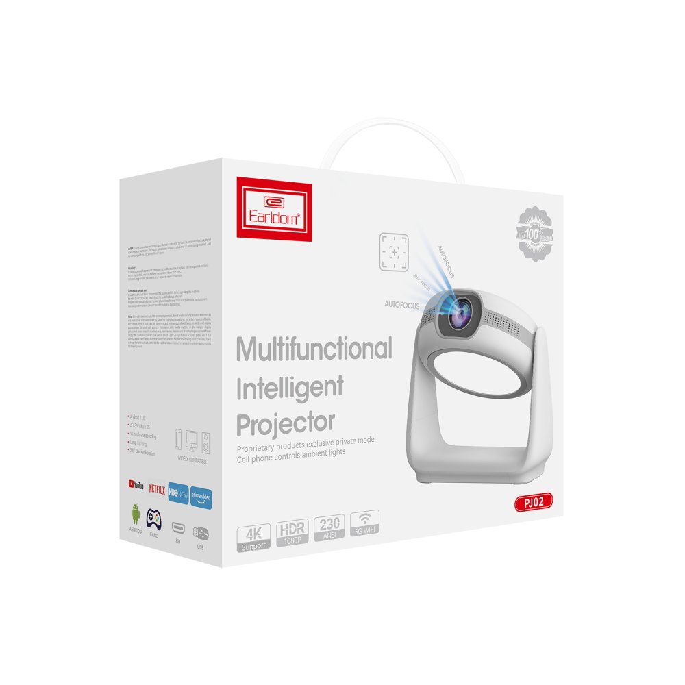 Projektor EARLDOM PJ02 Android 4K